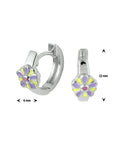 Zilver Gerhodineerd Klapoorringen Bloem 1329814 - PansiteNederland.nl