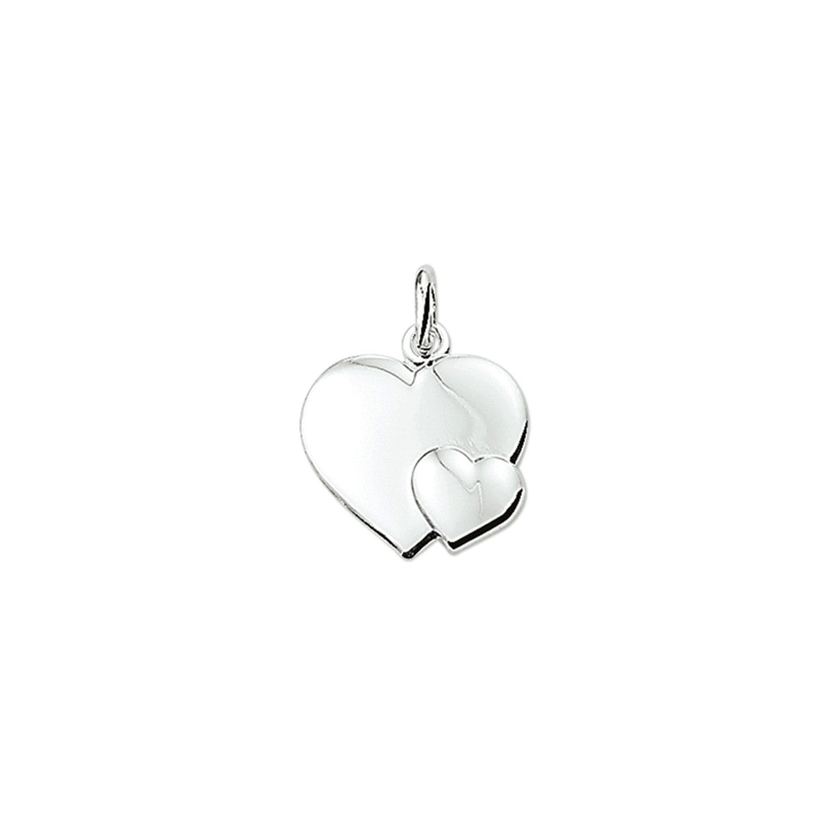 zilver gerhodineerd hanger hart 1329846 - PansiteNederland.nl