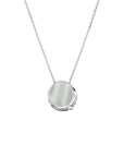 zilver gerhodineerd collier zirkonia poli/mat 41 + 4 cm 1329896