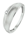 Gerhodineerd Zilver Ring Met Zirkonia Poli/Mat 1329902 - PansiteNederland.nl