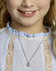 zilver gerhodineerd collier vlinder zirkonia 36 + 4 cm 1329934 - PansiteNederland.nl