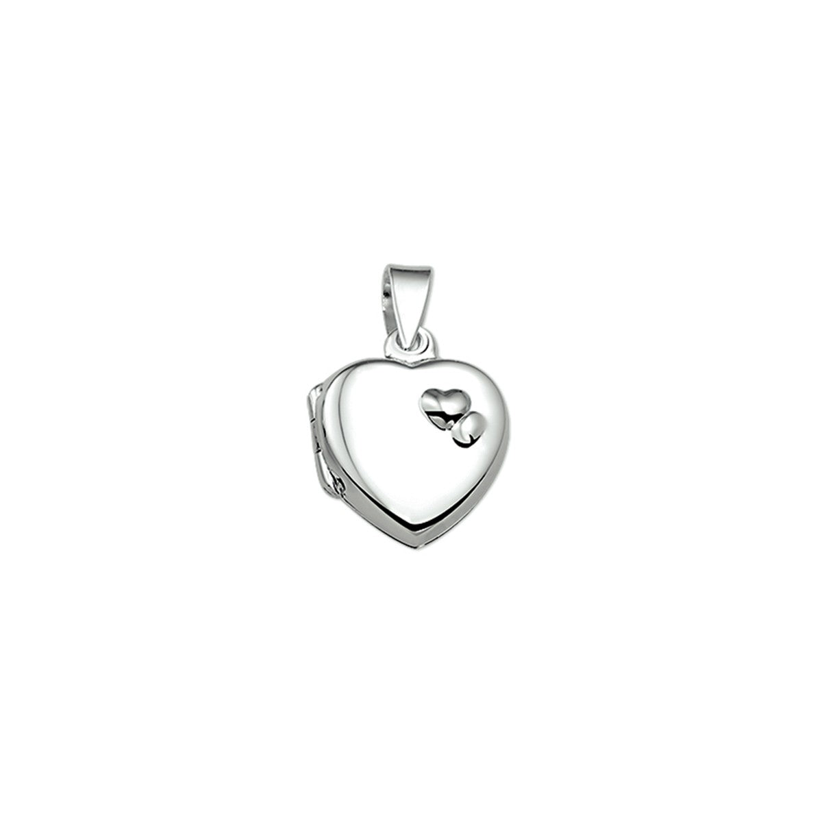 zilver gerhodineerd medaillon hart 1329970 - PansiteNederland.nl