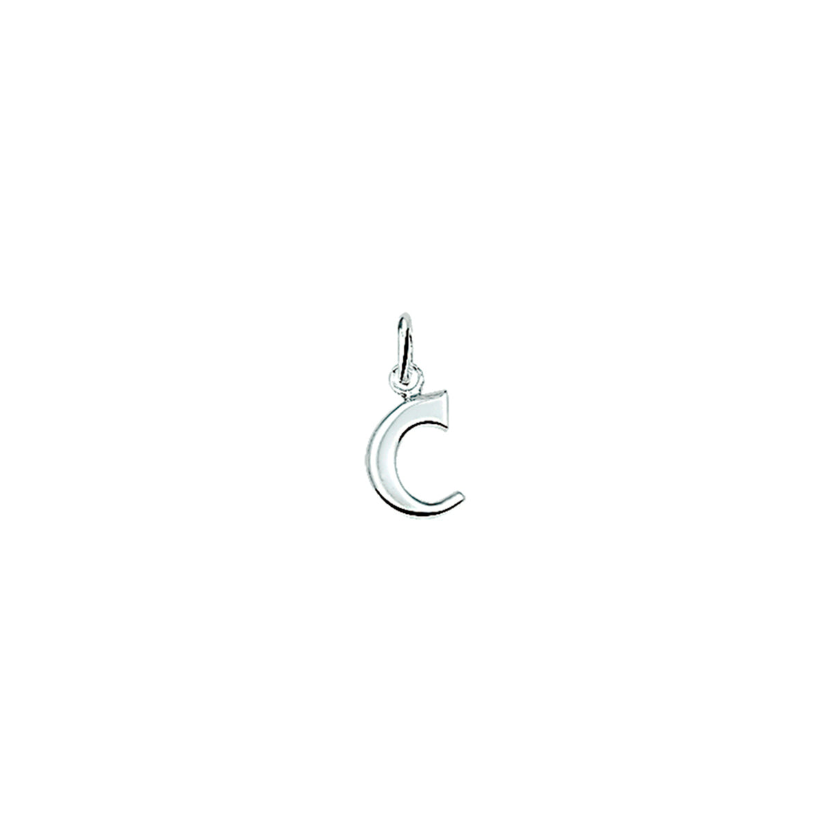 Fantasy Collection Hanger letter C 12 mm zilver gerhodineerd - PSN1330001
