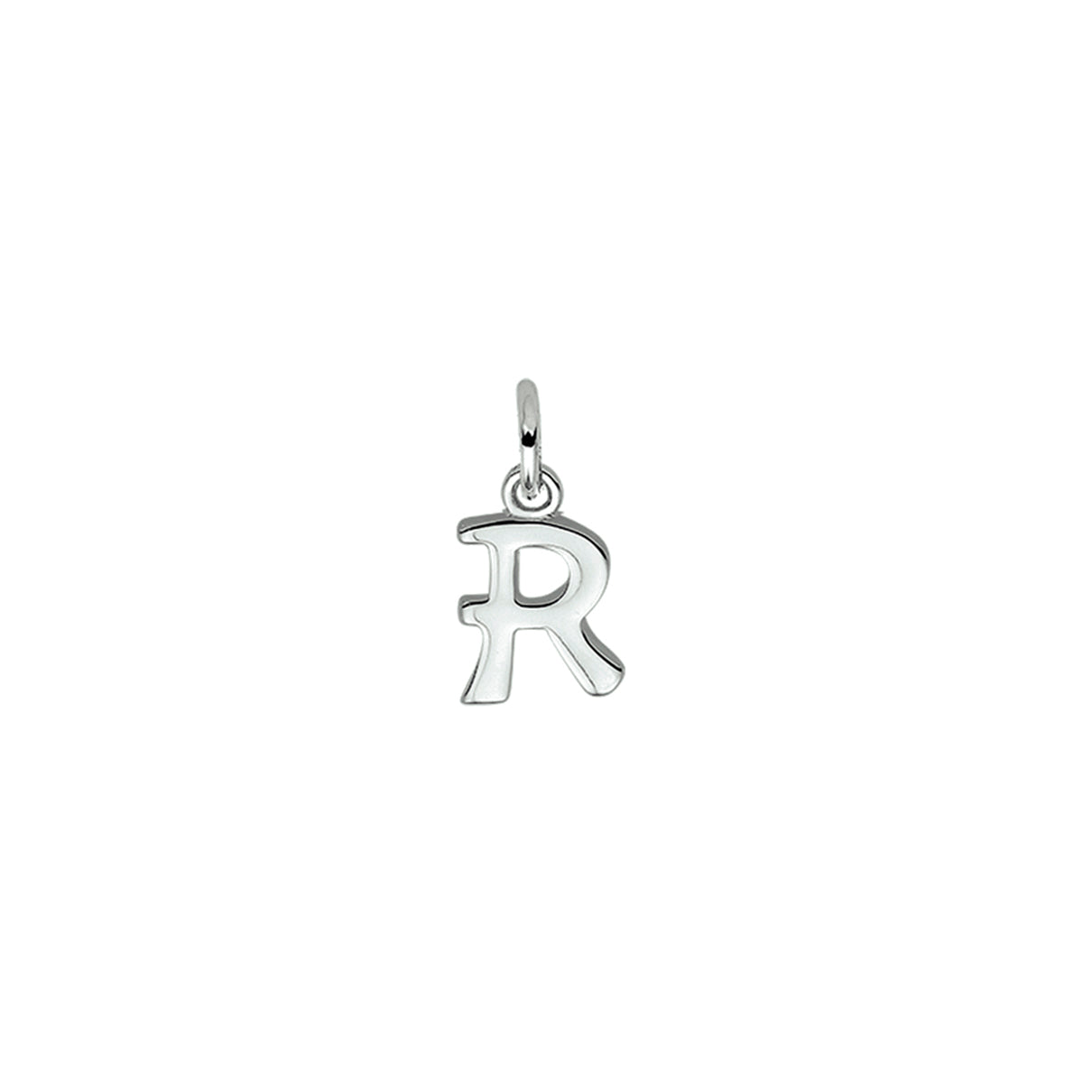 Fantasy Collection Hanger letter R 12,5 mm zilver gerhodineerd - PSN1330015