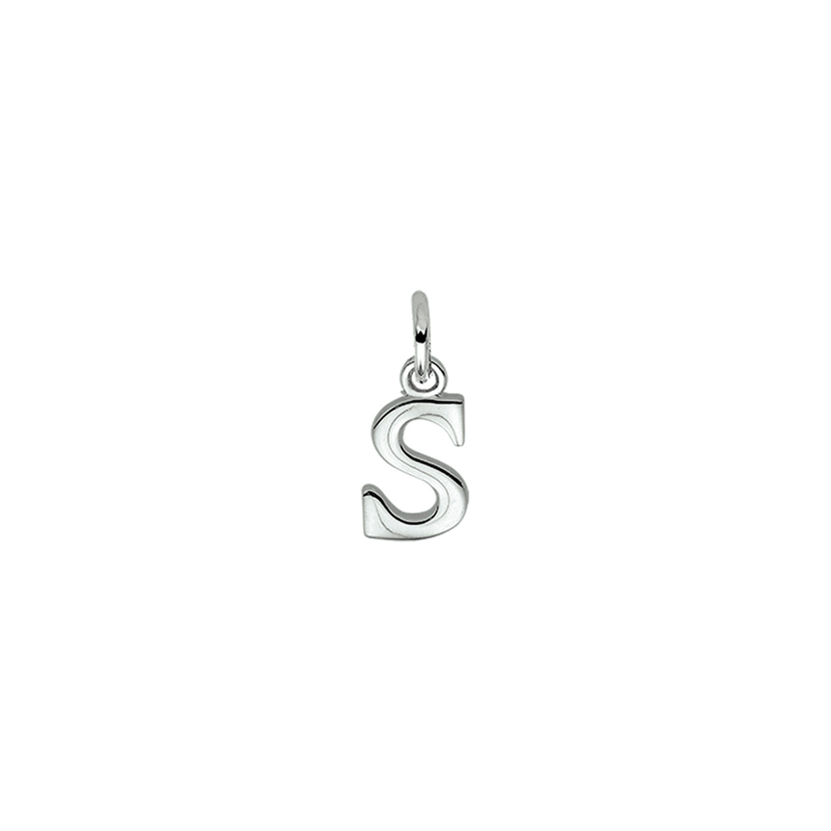Fantasy Collection Hanger letter S 12,5 mm zilver gerhodineerd - PSN1330016
