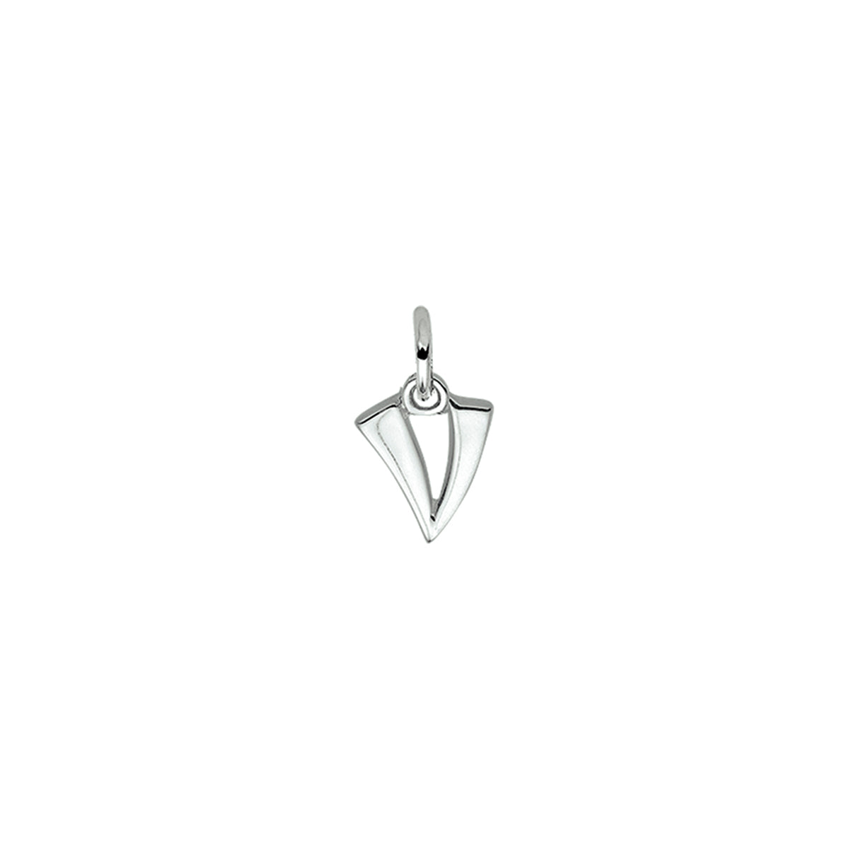 Fantasy Collection Hanger letter V 11,5 mm zilver gerhodineerd - PSN1330019