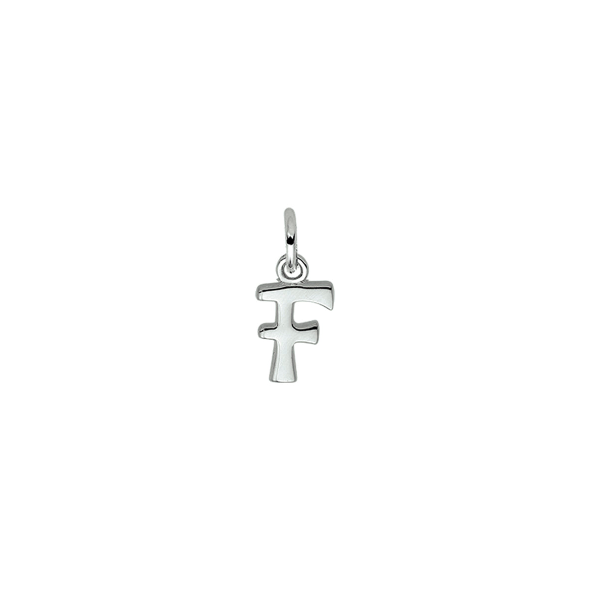 Fantasy Collection Hanger letter F 12 mm zilver gerhodineerd - PSN1330023