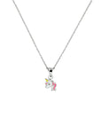 zilver gerhodineerd collier eenhoorn 36 + 4 cm 1330033
