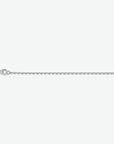 Zilver Gerhodineerd Collier Anker Gediamanteerd 1,6 mm 1302390