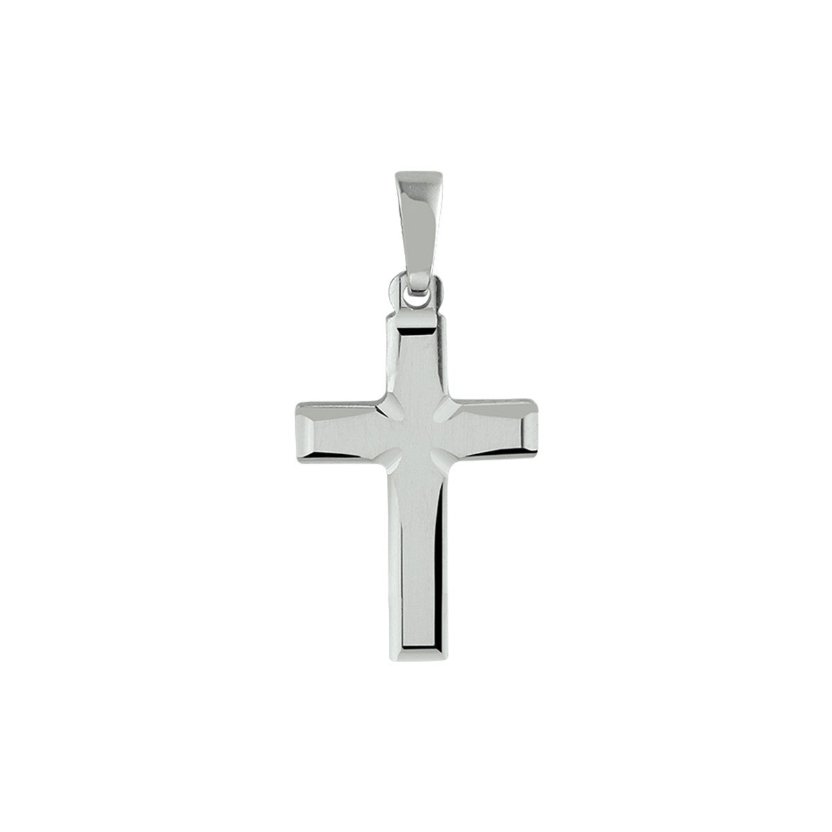 zilver gerhodineerd hanger kruis 1330095 - PansiteNederland.nl