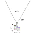 zilver gerhodineerd collier eenhoorn 36 + 4 cm 1330146 - PansiteNederland.nl