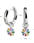 Zilver Gerhodineerd Oorringen Bloem 1330162 - PansiteNederland.nl