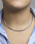 Zilver Gerhodineerd Collier Gourmette 6,6 mm 1330182 - PansiteNederland.nl