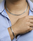 Zilver Gerhodineerd Collier Gourmette 6,6 mm 1330182 - PansiteNederland.nl