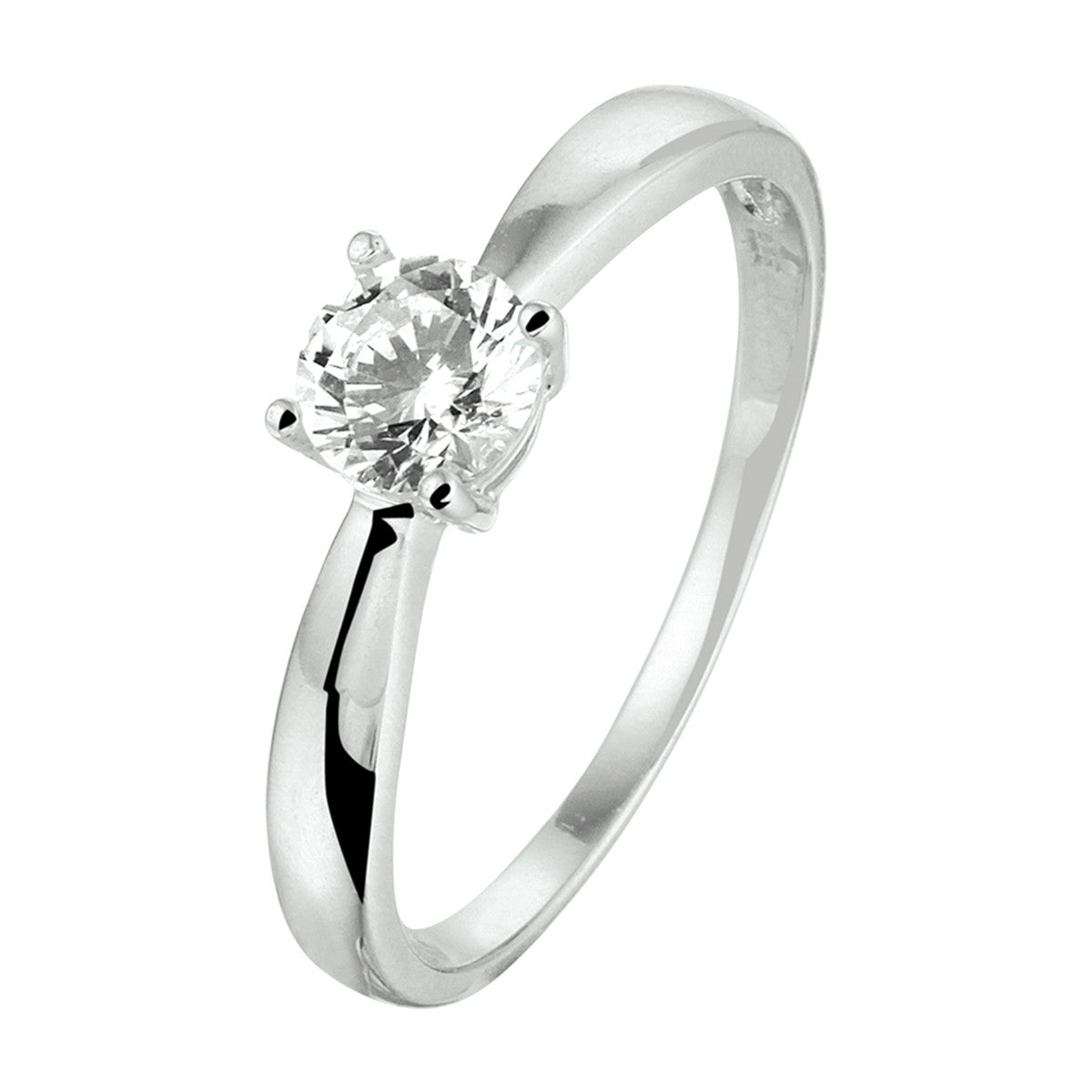 Gerhodineerd Zilver Ring Met Zirkonia 1330225 - PansiteNederland.nl