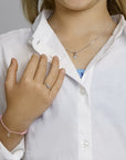 Gerhodineerd Zilver Ring Bloem Roze Met Zirkonia 1330231 - PansiteNederland.nl
