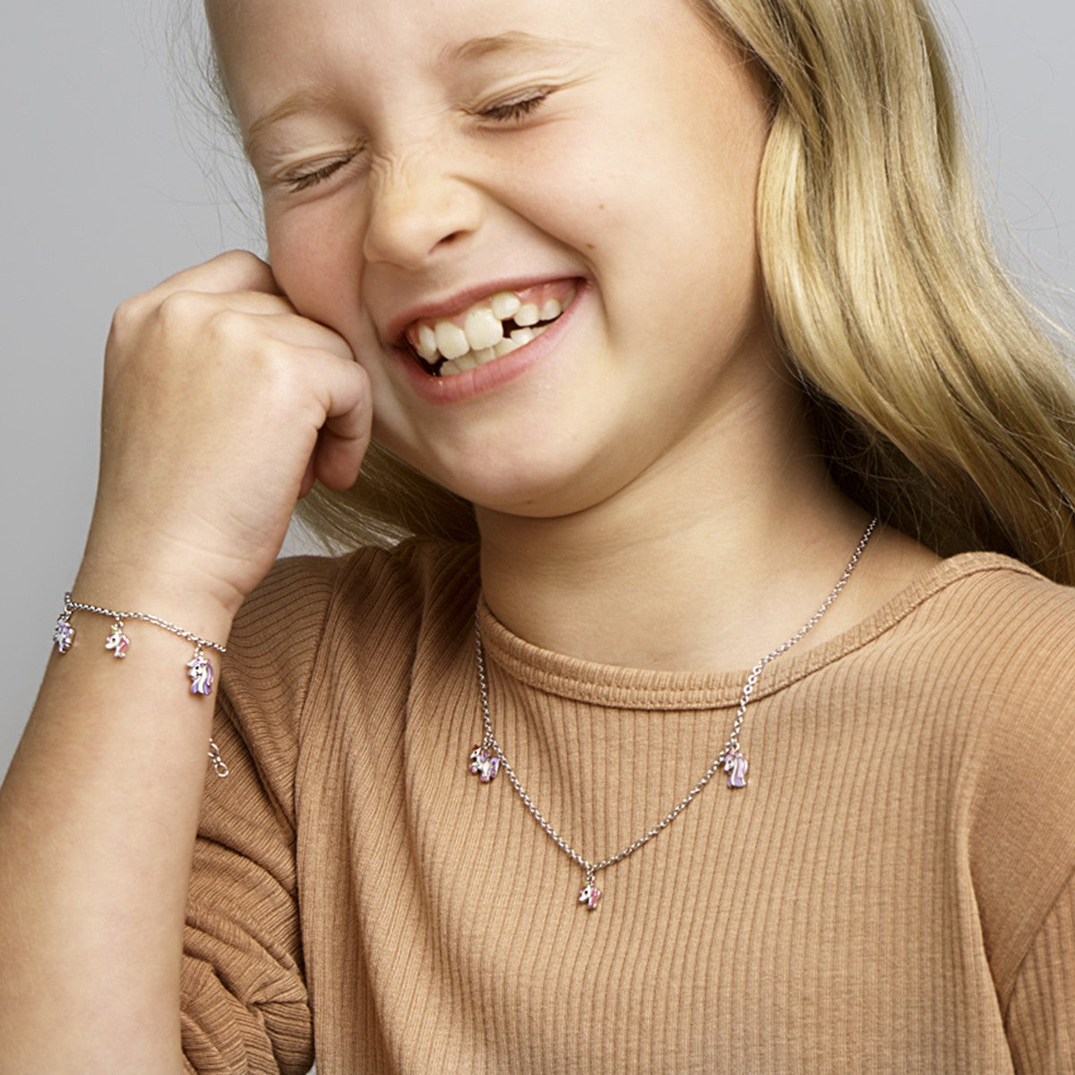 Zilver Gerhodineerd Armband Eenhoorn 13 + 3 Cm 1330339 - PansiteNederland.nl
