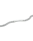 Zilver Gerhodineerd Graveerarmband Gourmette Plaat 8 mm 1330180 - PansiteNederland.nl