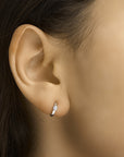 Zilver Gerhodineerd Klapoorringen Zirkonia 1331370 - PansiteNederland.nl