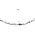 Zilveren ketting poli/mat 4,3 mm 45 cm - 1331937