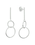 Zilver Gerhodineerd Oorhangers Rondjes 1331967 - PansiteNederland.nl