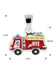 Zilveren hanger brandweerauto - 1332029 - PansiteNederland.nl
