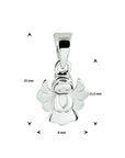 zilver gerhodineerd hanger engel 1332035 - PansiteNederland.nl