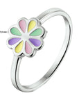 Gerhodineerd Zilver Ring Bloem 1332046 - PansiteNederland.nl