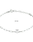 Zilveren Paperclip Armband Platte Buis 2,4 mm 16 + 3 cm - Gerhodineerd 925 Sieraad - 1332102 - PansiteNederland.nl