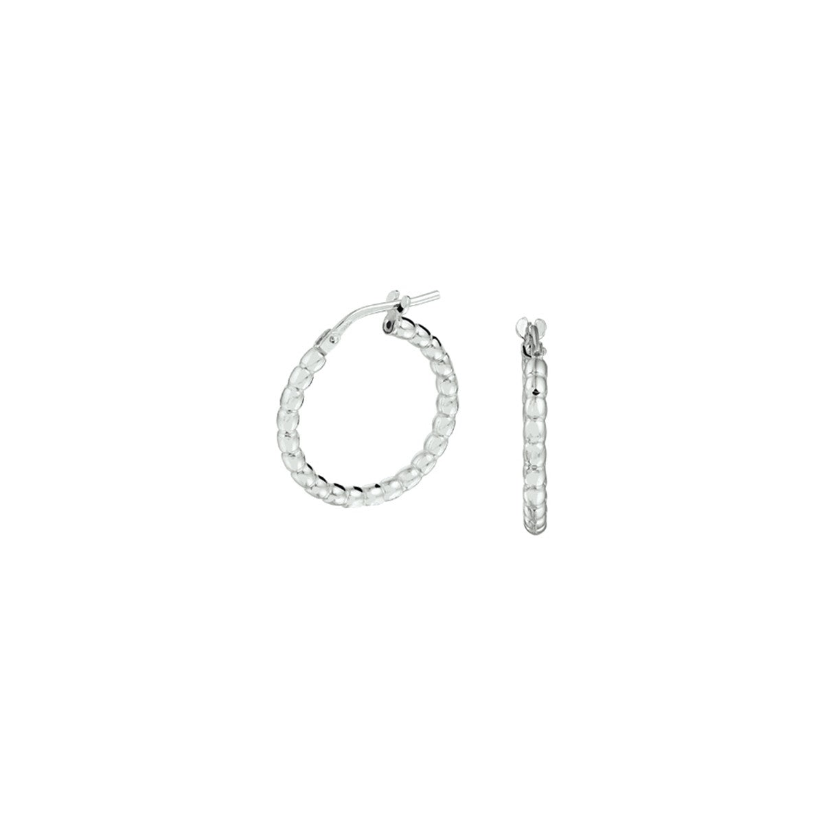 Zilver Gerhodineerd Oorringen 1332109 - PansiteNederland.nl