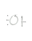 Zilver Gerhodineerd Oorringen 1332109 - PansiteNederland.nl