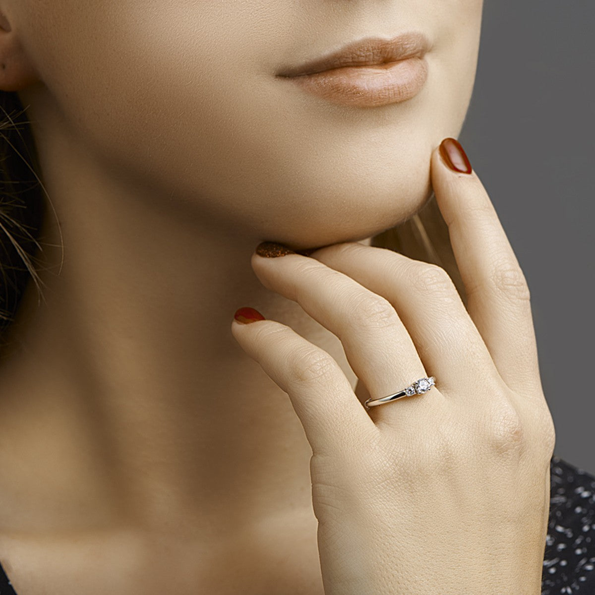 Gerhodineerd Zilver Ring Met Zirkonia 1332176 - PansiteNederland.nl