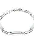 Zilveren graveerarmband gourmette 6-zijdes geslepen plaat 5,0 mm 1332225 - PansiteNederland.nl