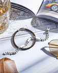 Zilveren graveerarmband gourmette 6-zijdes geslepen plaat 5,0 mm 1332225 - PansiteNederland.nl