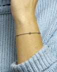 Zilver Gerhodineerd Armband Knopen 4,5 Mm 16 + 3 Cm 1332245 - PansiteNederland.nl