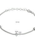 Zilver Gerhodineerd Armband Knopen 4,5 Mm 16 + 3 Cm 1332245 - PansiteNederland.nl