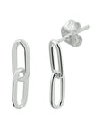 Zilver Gerhodineerd Oorhangers Paperclip 1332303 - PansiteNederland.nl