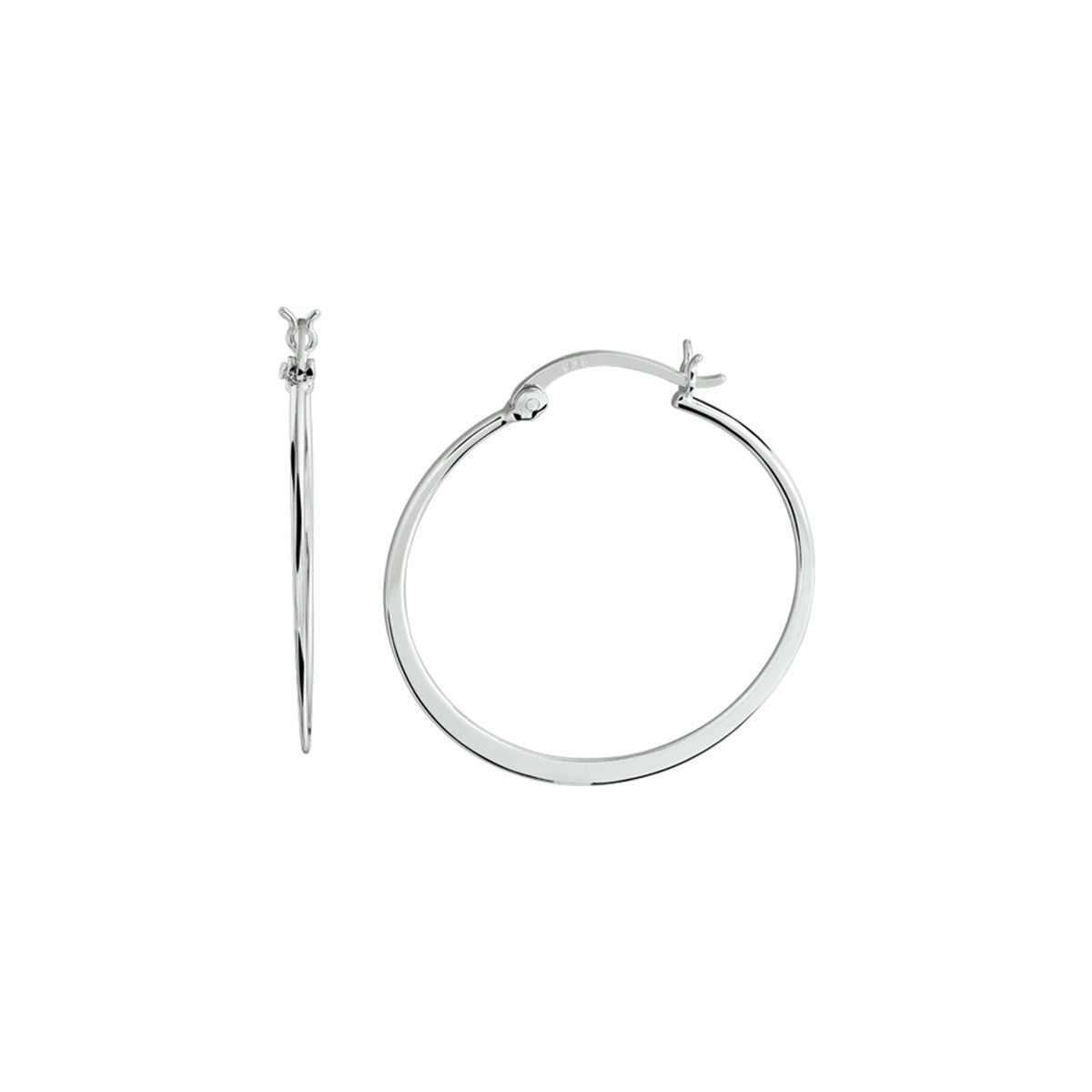 Zilver Gerhodineerd Oorringen 1332312 - PansiteNederland.nl