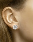 Zilver Gerhodineerd Oorknoppen Rond 1332341 - PansiteNederland.nl