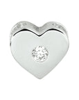 zilver gerhodineerd hanger hart zirkonia 1332357 - PansiteNederland.nl