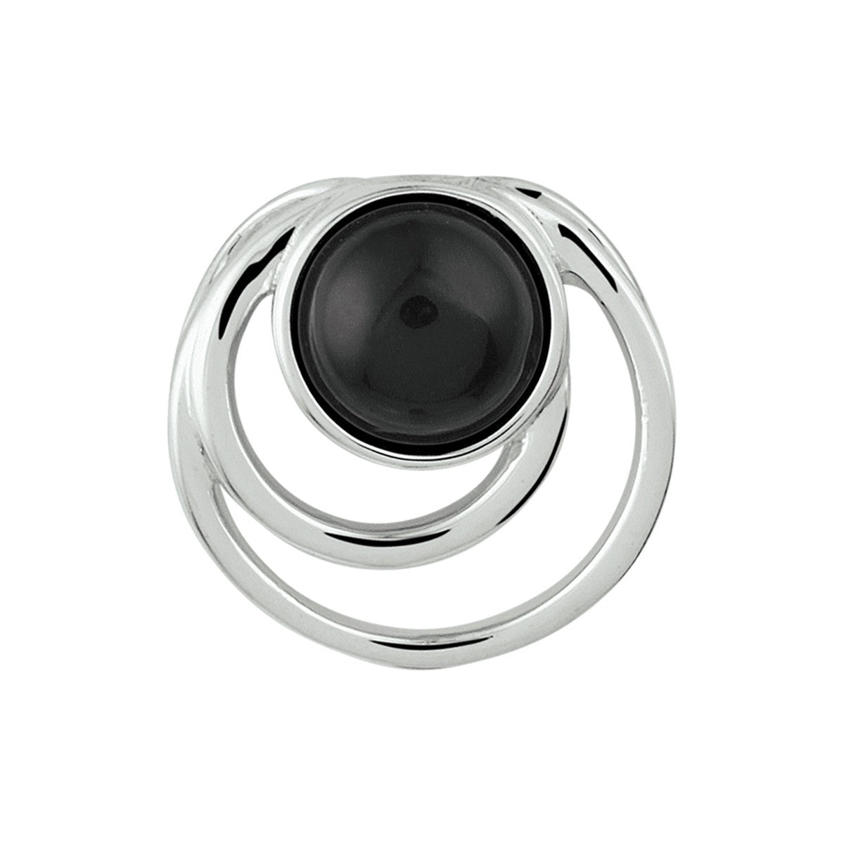 zilver gerhodineerd hanger onyx 1332521 - PansiteNederland.nl