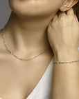 zilver gerhodineerd collier 4,2 mm 40 + 3 cm 1332607