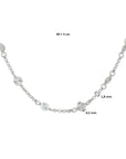 zilver gerhodineerd collier 4,2 mm 40 + 3 cm 1332607