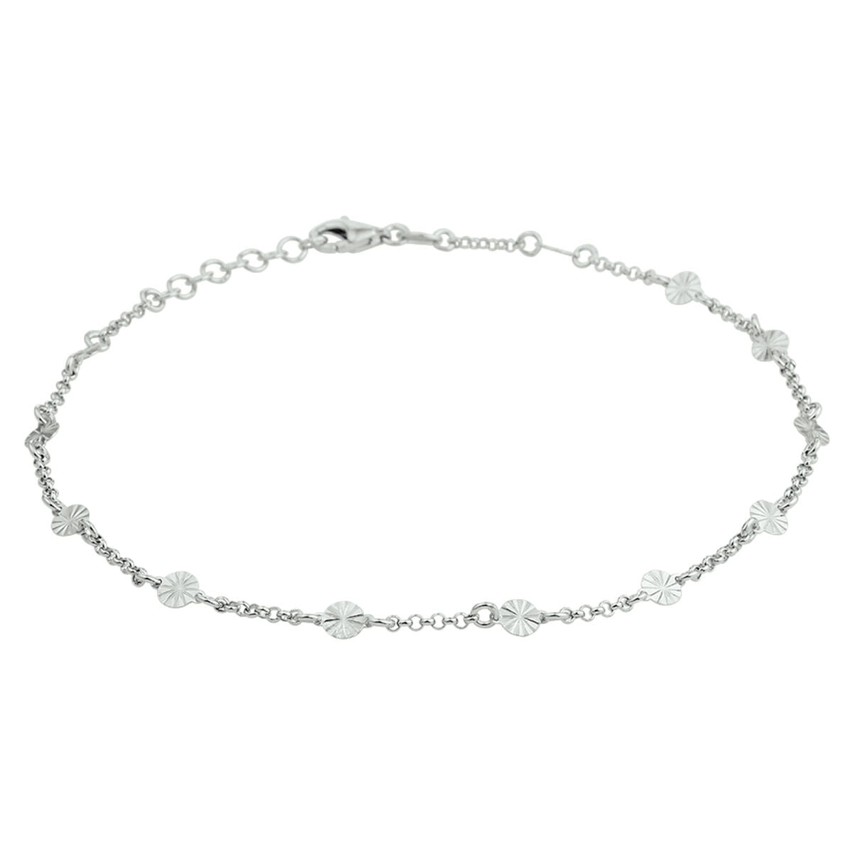 Zilver gerhodineerd enkelbandje 4,2 mm 24 + 2 cm 1332608, exclusief en kwalitatief hoogwaardig. Ontdek nu!