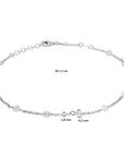 Zilver gerhodineerd enkelbandje 4,2 mm 24 + 2 cm 1332608 - PansiteNederland.nl