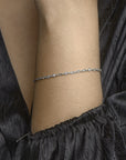 Zilver Gerhodineerd Armband Zirkonia 16,5 + 2 Cm 1332646