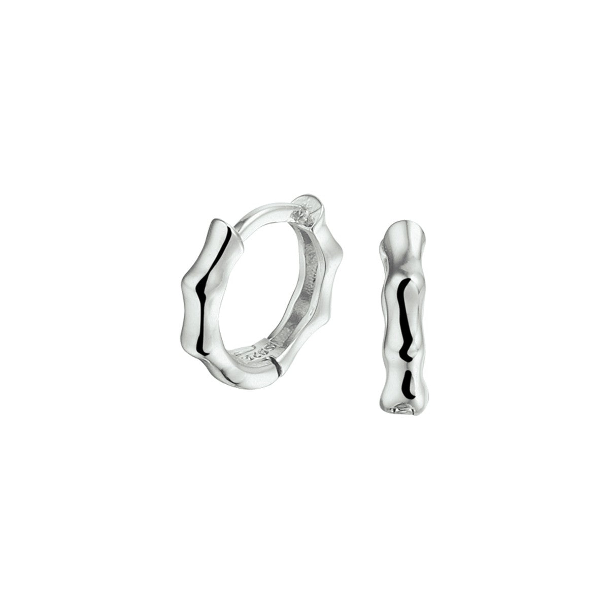 Zilver Gerhodineerd Klapoorringen 1332665 - PansiteNederland.nl