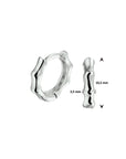 Zilver Gerhodineerd Klapoorringen 1332665 - PansiteNederland.nl