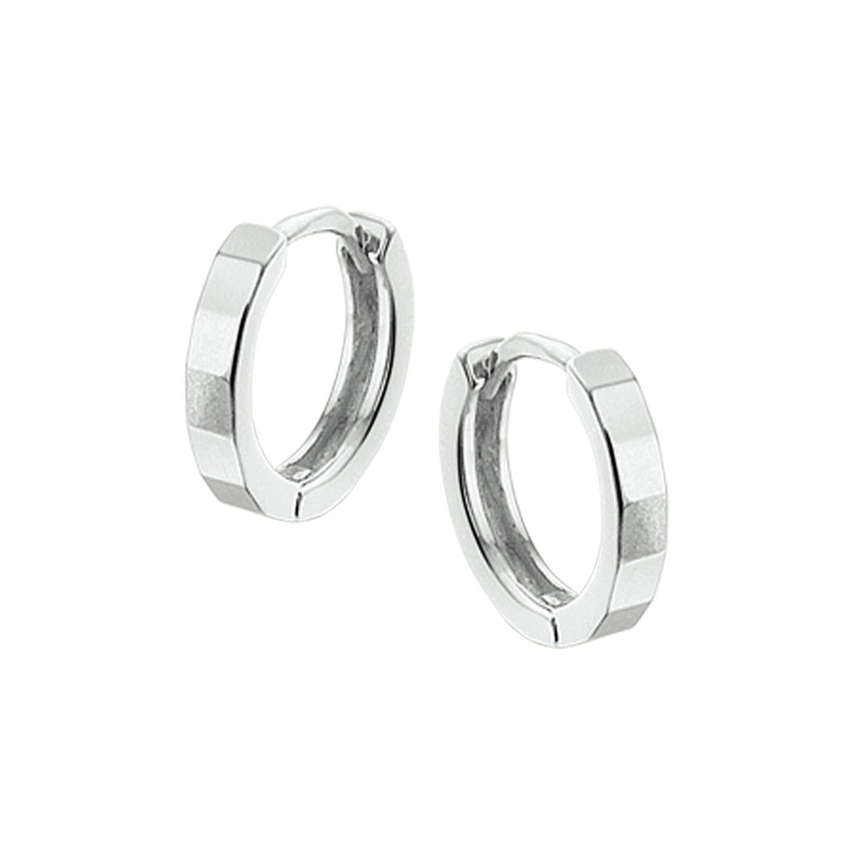 Zilver Gerhodineerd Klapoorringen Vlak 1332668 - PansiteNederland.nl