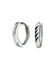 Zilver Gerhodineerd Klapoorringen Vlak 1332670 - PansiteNederland.nl